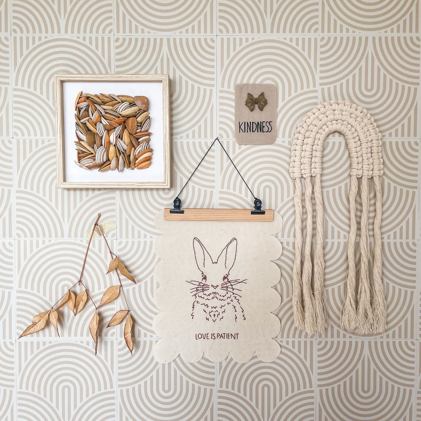 Love is Kind Bunny - Embroidery Pattern E-book