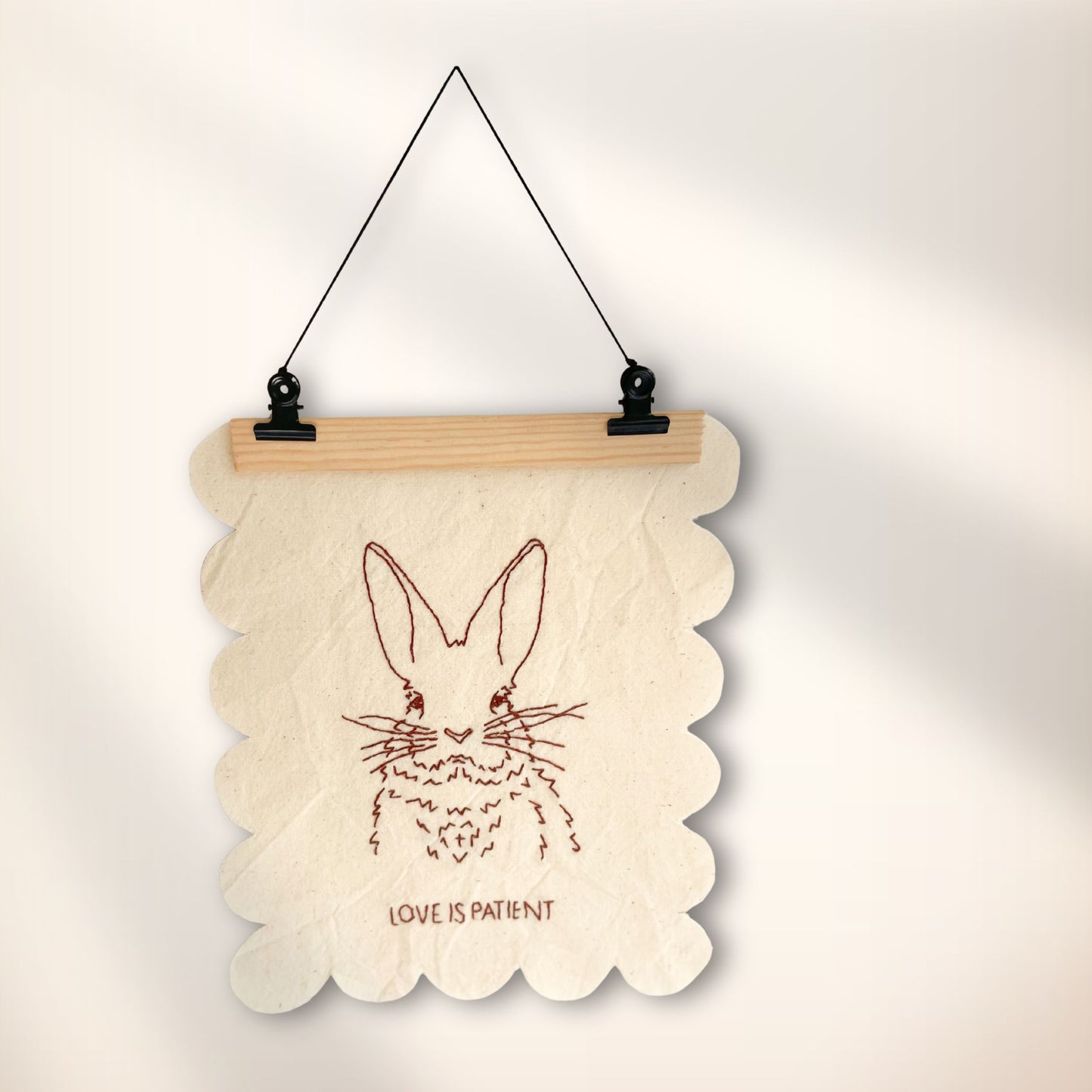 Love is Kind Bunny - Embroidery Pattern E-book