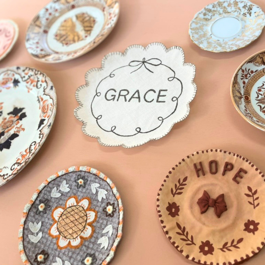 Fabric plate Grace E-book