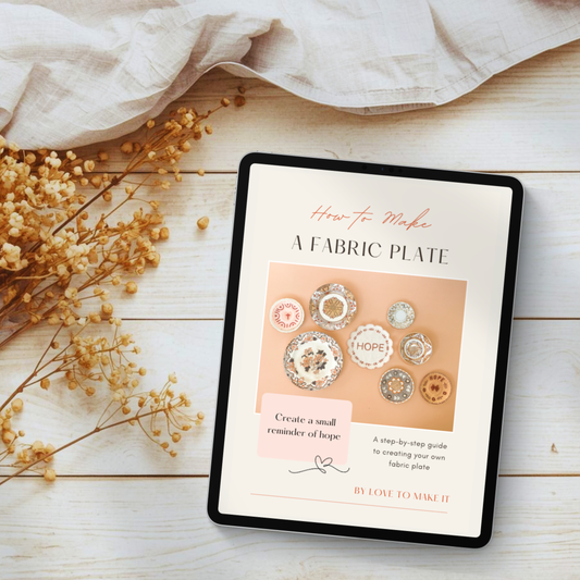 Fabric Plate Hope E-book.
